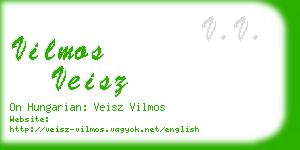 vilmos veisz business card